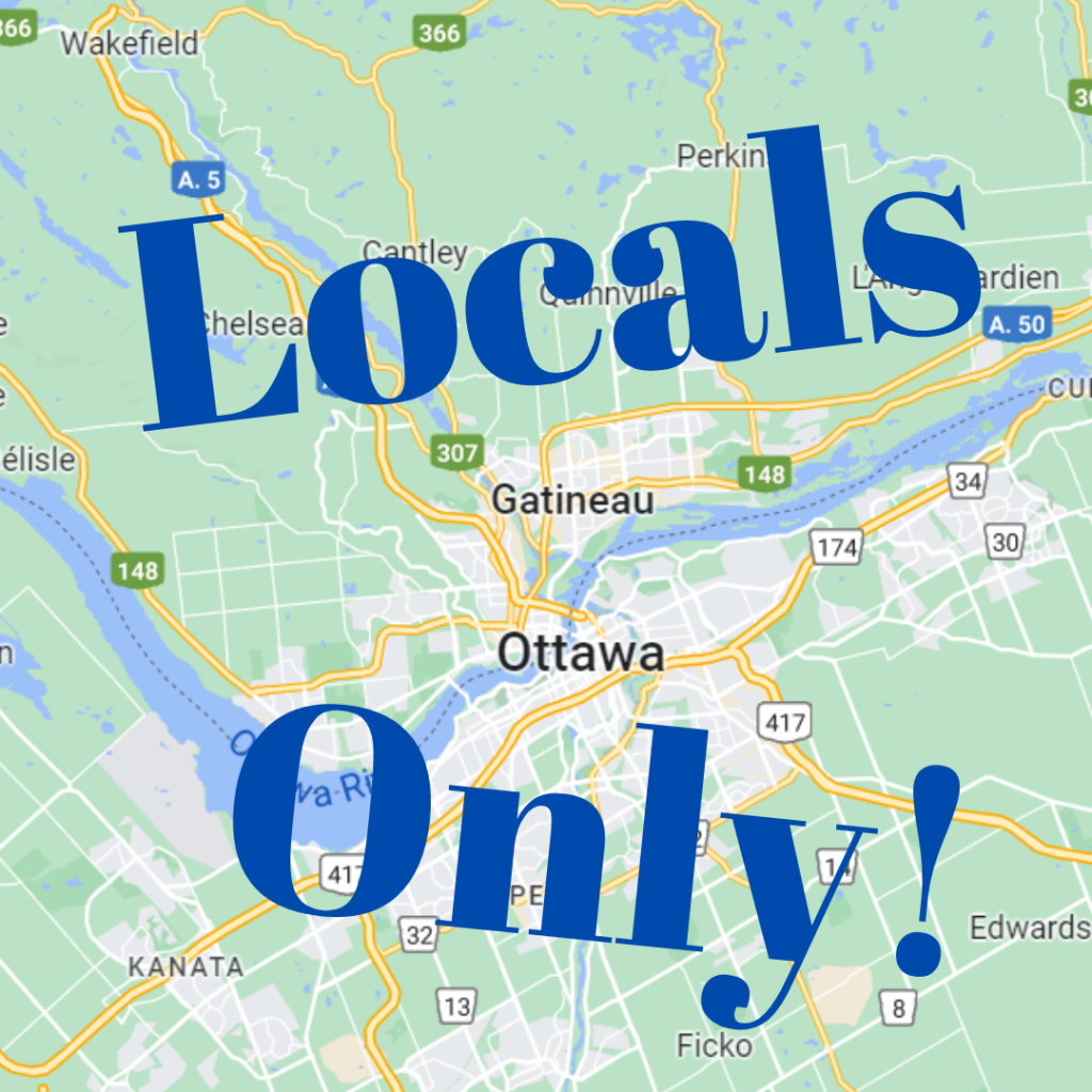 Map of Ottawa-Gatineau with words "Locals Only" imposed on top.